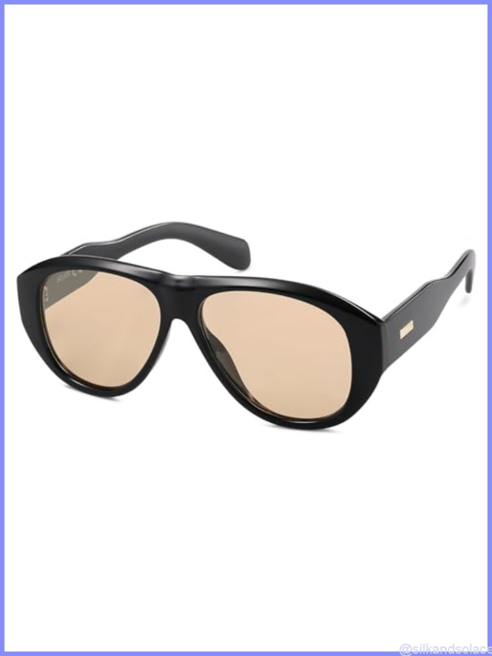 Oversized Polarized Aviator Sunglasses UV400 Retro 70s Style Full Frame